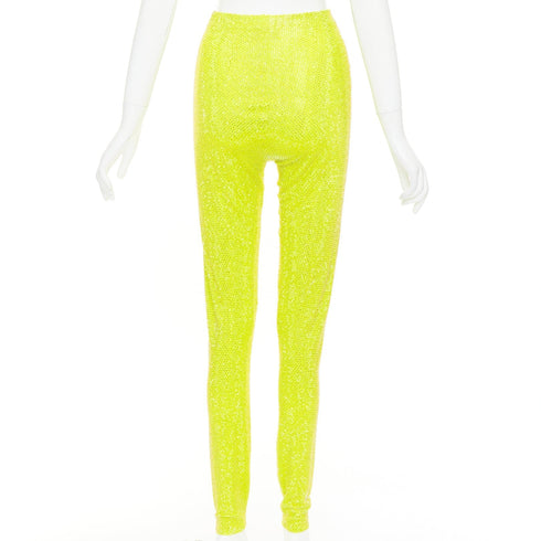 Women's Alexandre Vauthier Crystal Legging Pants