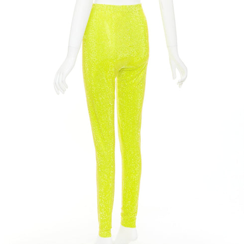 Women's Alexandre Vauthier Crystal Legging Pants