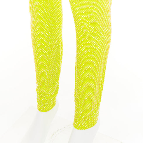 Women's Alexandre Vauthier Crystal Legging Pants