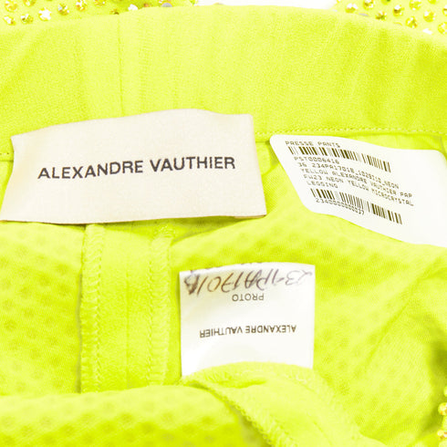 Women's Alexandre Vauthier Crystal Legging Pants
