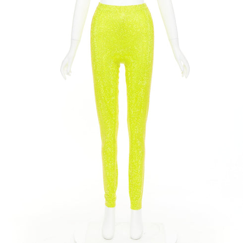 Women's Alexandre Vauthier Crystal Legging Pants