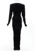 Women's Alexandre Vauthier Velvet Wrap Draped Gown