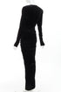Women's Alexandre Vauthier Velvet Wrap Draped Gown