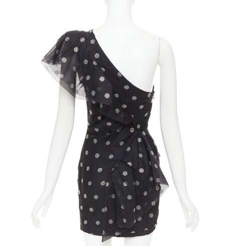 Women's Alexandre Vauthier Crystal One Shoulder Dress