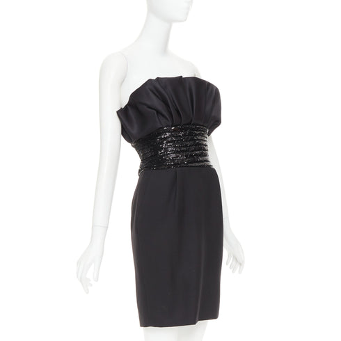 Women's Alexandre Vauthier Satin Sequin Mini Dress