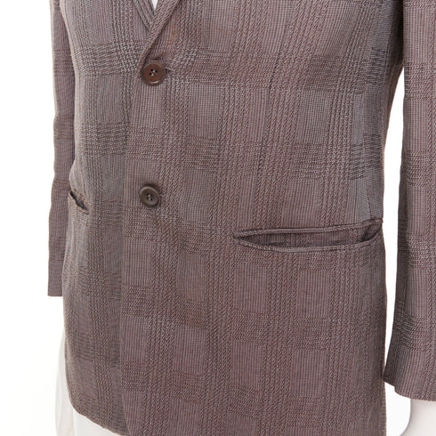 Men's Giorgio Armani Houndstooth Plaid Blazer