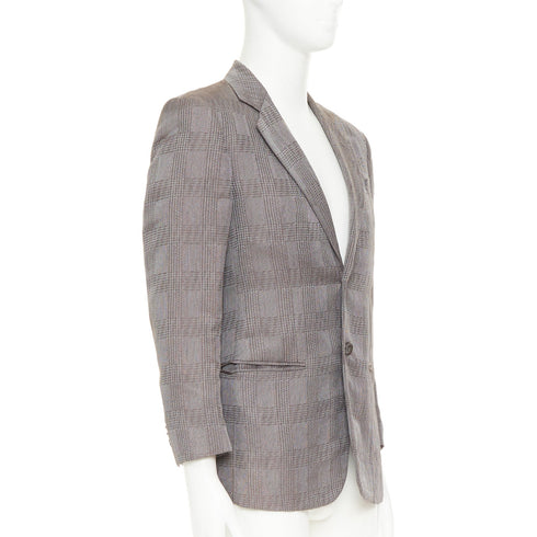 Men's Giorgio Armani Houndstooth Plaid Blazer