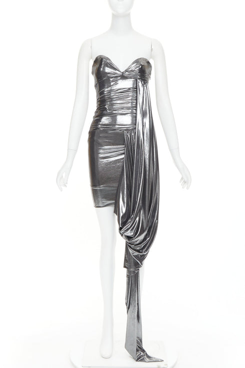 Women's Alexandre Vauthier Lame Drape Dress