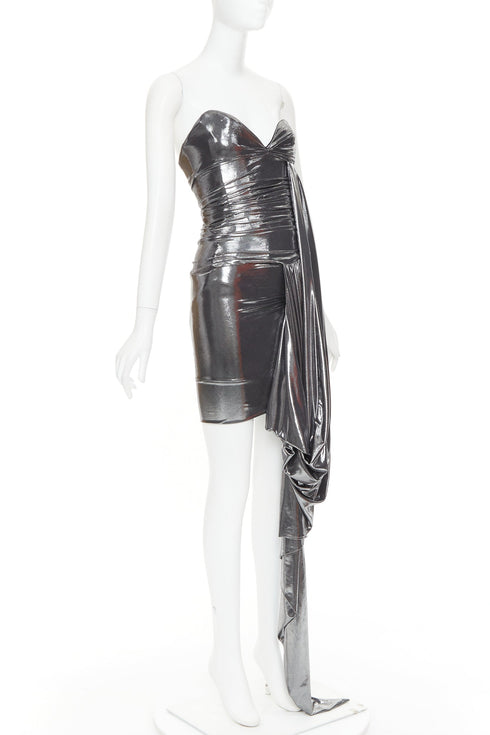 Women's Alexandre Vauthier Lame Drape Dress