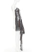 Women's Alexandre Vauthier Lame Drape Dress
