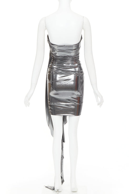 Women's Alexandre Vauthier Lame Drape Dress