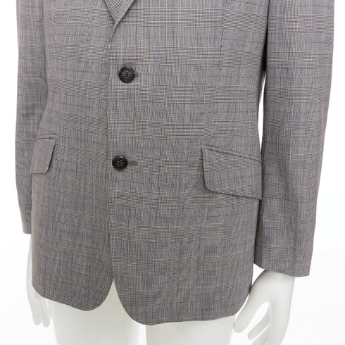 Men's Etro Houndstooth Single Breasted Blazer