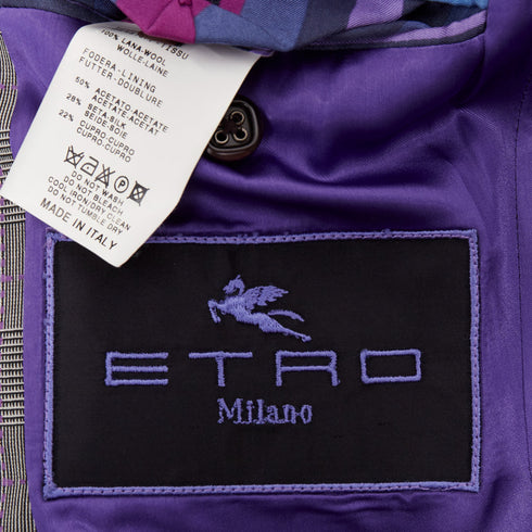 Men's Etro Houndstooth Single Breasted Blazer