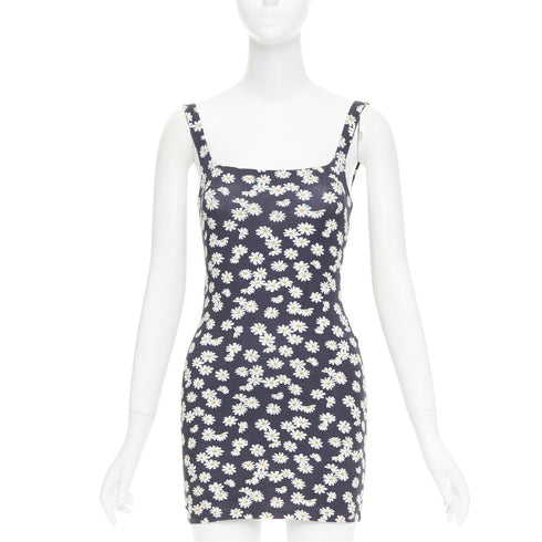 Women's Reformation Becky Daisy Print Mini Dress