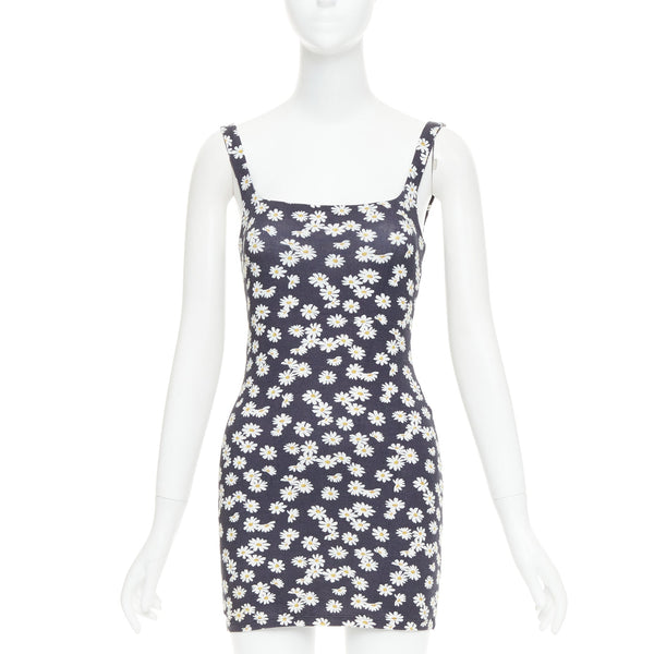 Women's Reformation Becky Daisy Print Mini Dress