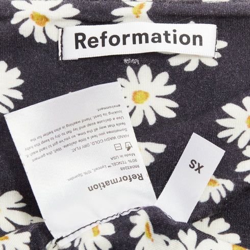 Women's Reformation Becky Daisy Print Mini Dress
