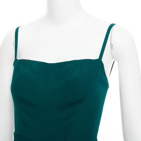 Women's Reformation Forest Green Cropped Jumpsuit