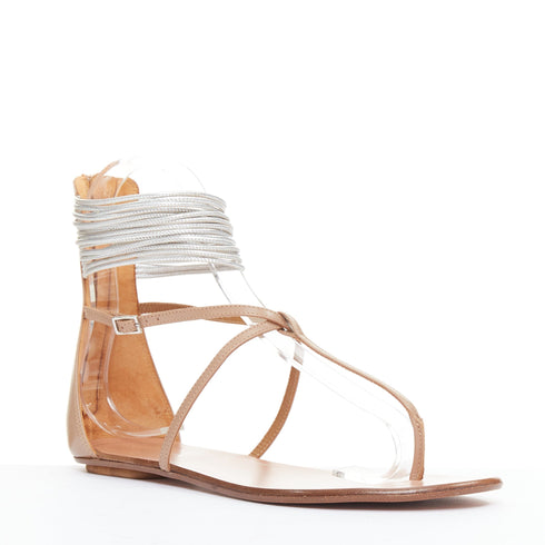 Women's Aquazzura Leather Flat Sandals
