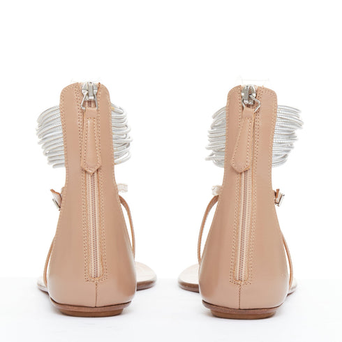 Women's Aquazzura Leather Flat Sandals