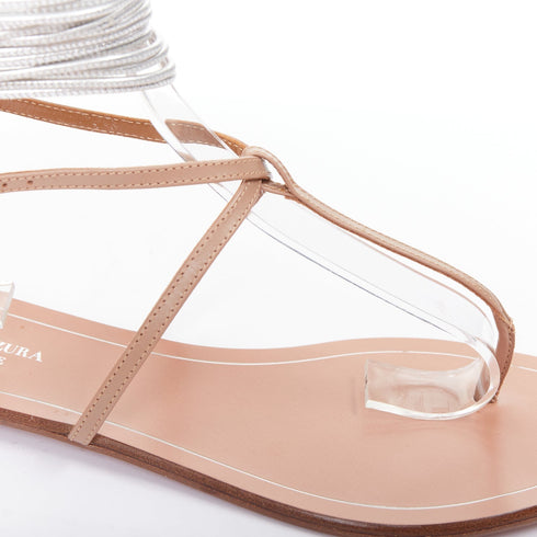 Women's Aquazzura Leather Flat Sandals