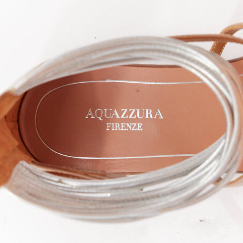 Women's Aquazzura Leather Flat Sandals