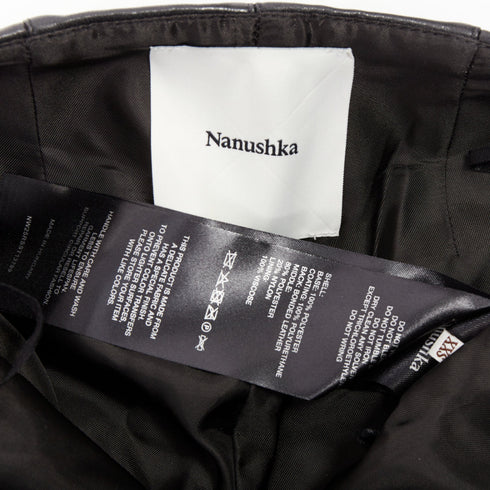 Women's Nanushka Faux Leather Biker Shorts