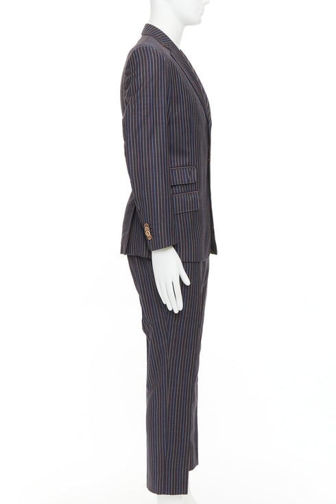 Men's Etro Pinstripe Blazer Pants Set