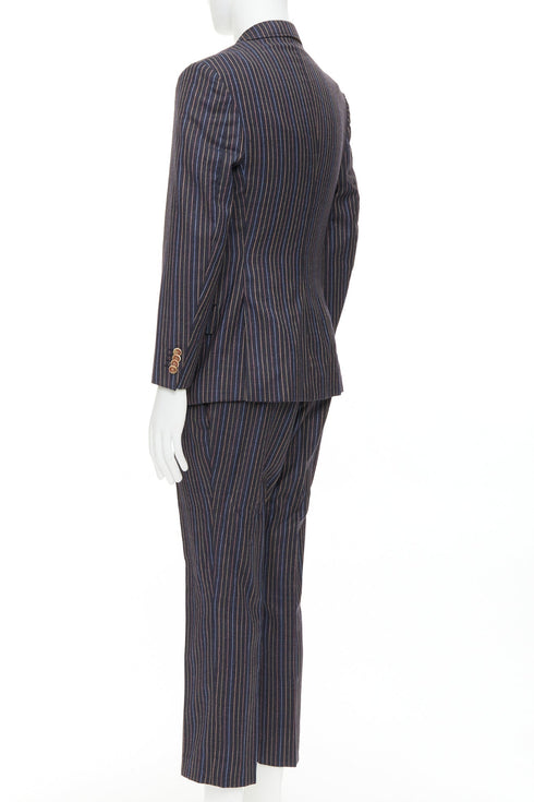 Men's Etro Pinstripe Blazer Pants Set