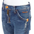 Women's Dsquared2 Crab Button Crop Denim Jeans