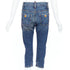 Women's Dsquared2 Crab Button Crop Denim Jeans