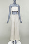 Women's Reformation Linen Crop Top Pants Set