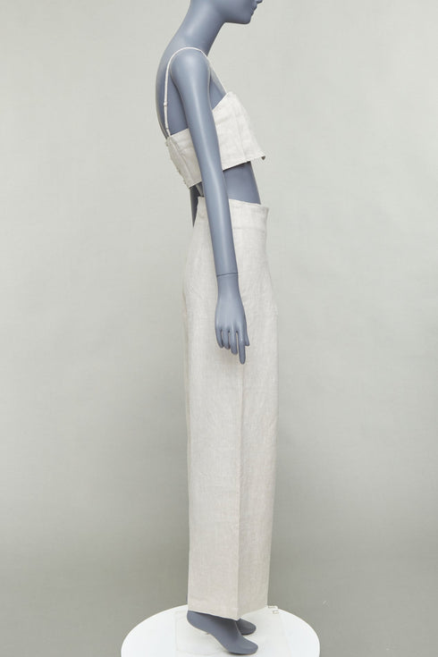 Women's Reformation Linen Crop Top Pants Set