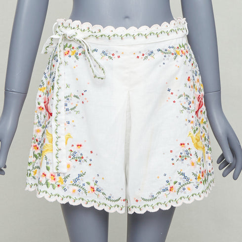 Women's Zimmermann Carnaby Linen Scallop Shorts