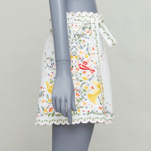 Women's Zimmermann Carnaby Linen Scallop Shorts