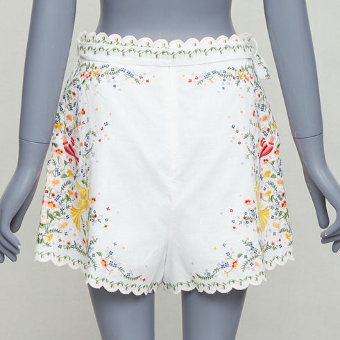 Women's Zimmermann Carnaby Linen Scallop Shorts