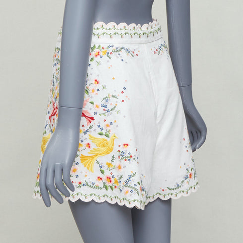 Women's Zimmermann Carnaby Linen Scallop Shorts