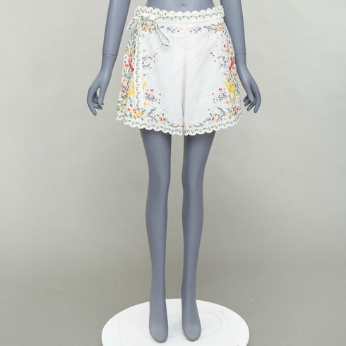 Women's Zimmermann Carnaby Linen Scallop Shorts