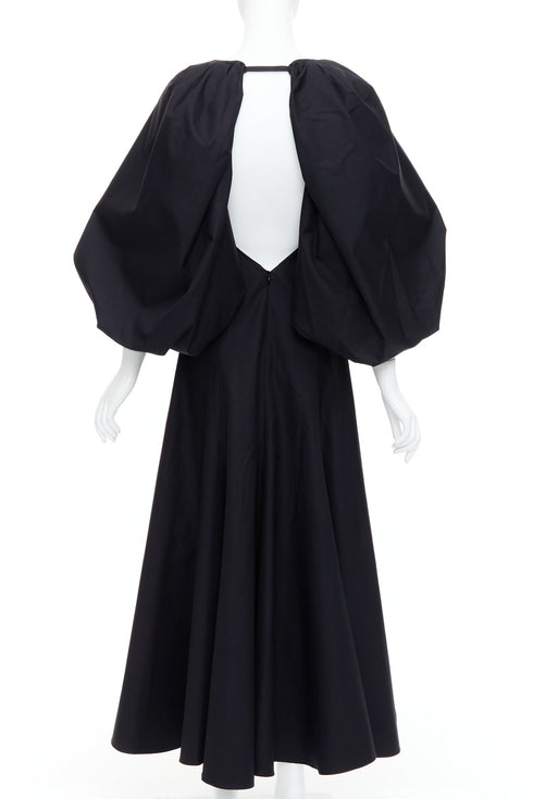 Women's Khaite Cotton Balloon Sleeve Midi Dress