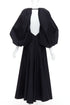 Women's Khaite Cotton Balloon Sleeve Midi Dress
