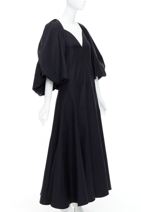 Women's Khaite Cotton Balloon Sleeve Midi Dress
