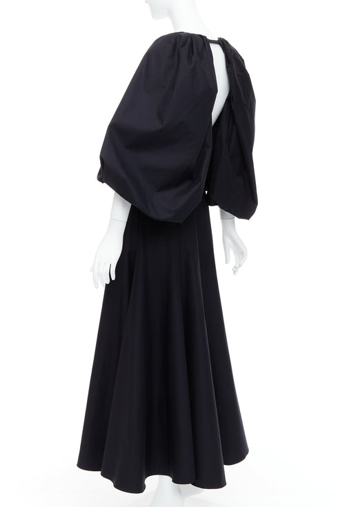 Women's Khaite Cotton Balloon Sleeve Midi Dress