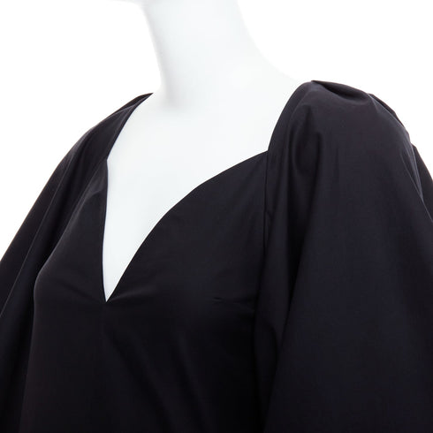 Women's Khaite Cotton Balloon Sleeve Midi Dress