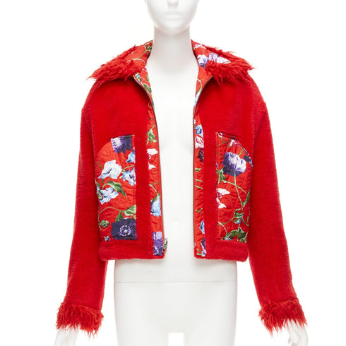 Women's Kenzo Reversible Floral Faux Fur Jacket