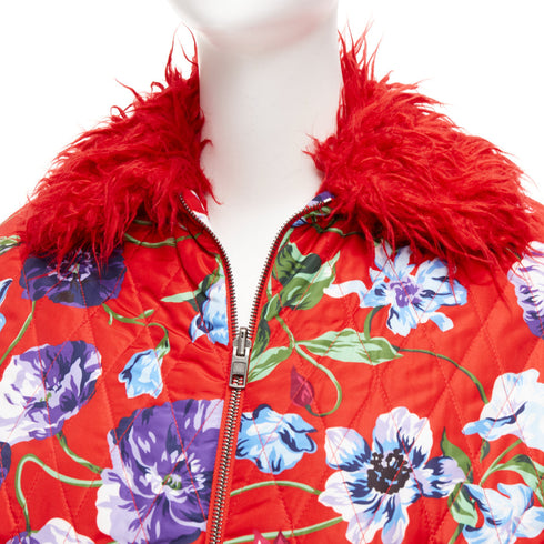 Women's Kenzo Reversible Floral Faux Fur Jacket