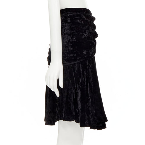 Women's Comme Des Garcons Velvet Crystal Skirt