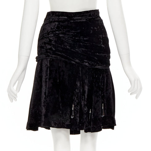 Women's Comme Des Garcons Velvet Crystal Skirt