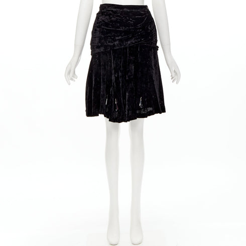 Women's Comme Des Garcons Velvet Crystal Skirt