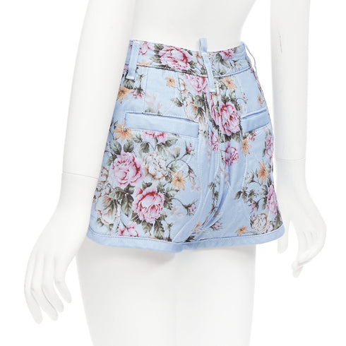 Women's Dsquared2 Floral Quilted Cotton Shorts