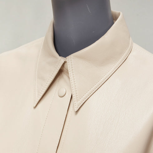 Women's Nanushka Vegan Leather Minimal Shirt