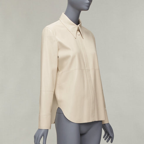 Women's Nanushka Vegan Leather Minimal Shirt